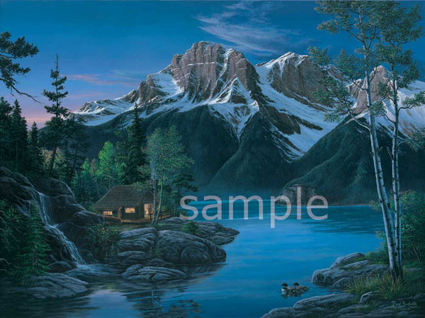 (image for) Handmade oil painting Copy paintings of famous artists Fred Buchwitz's Lakeside Retreat - Click Image to Close